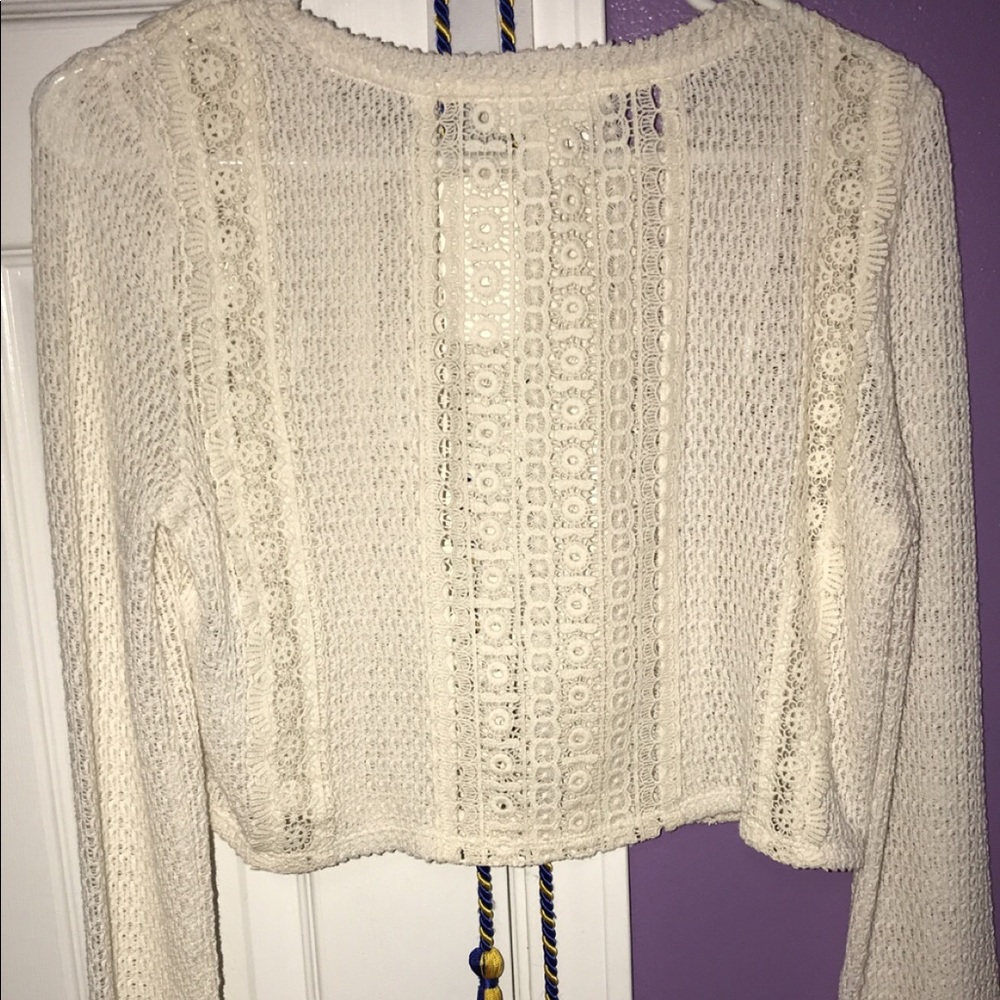 Creme Forever21 Blouse